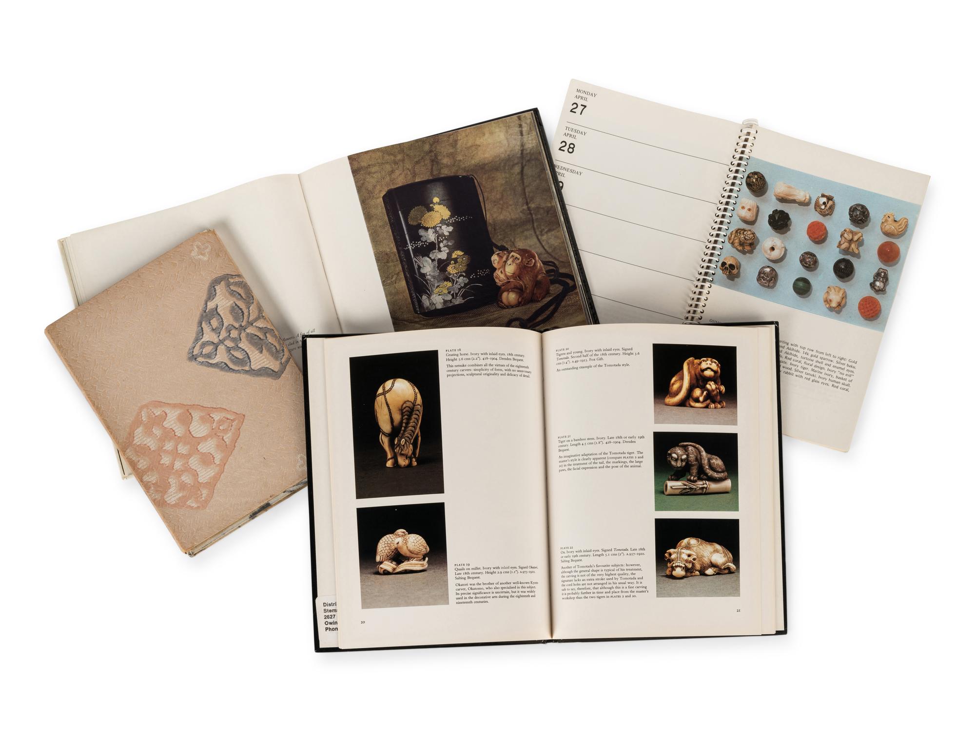 [NETSUKE] A group of reference works and auction catalogues about Japanese Netsukes