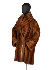 J. Mendel Wild Mink Fur Coat
