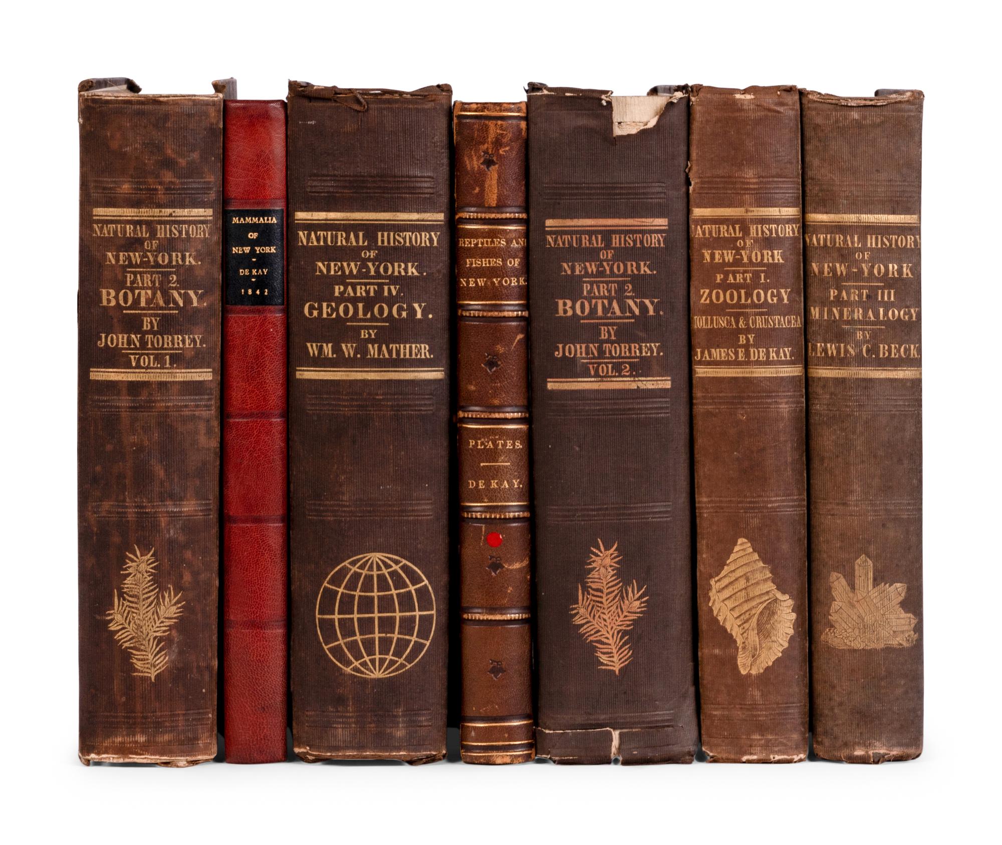 [NATURAL HISTORY]. DE KAY, James, et al. The Natural History of New York . New York: v.p., 1842-1894.