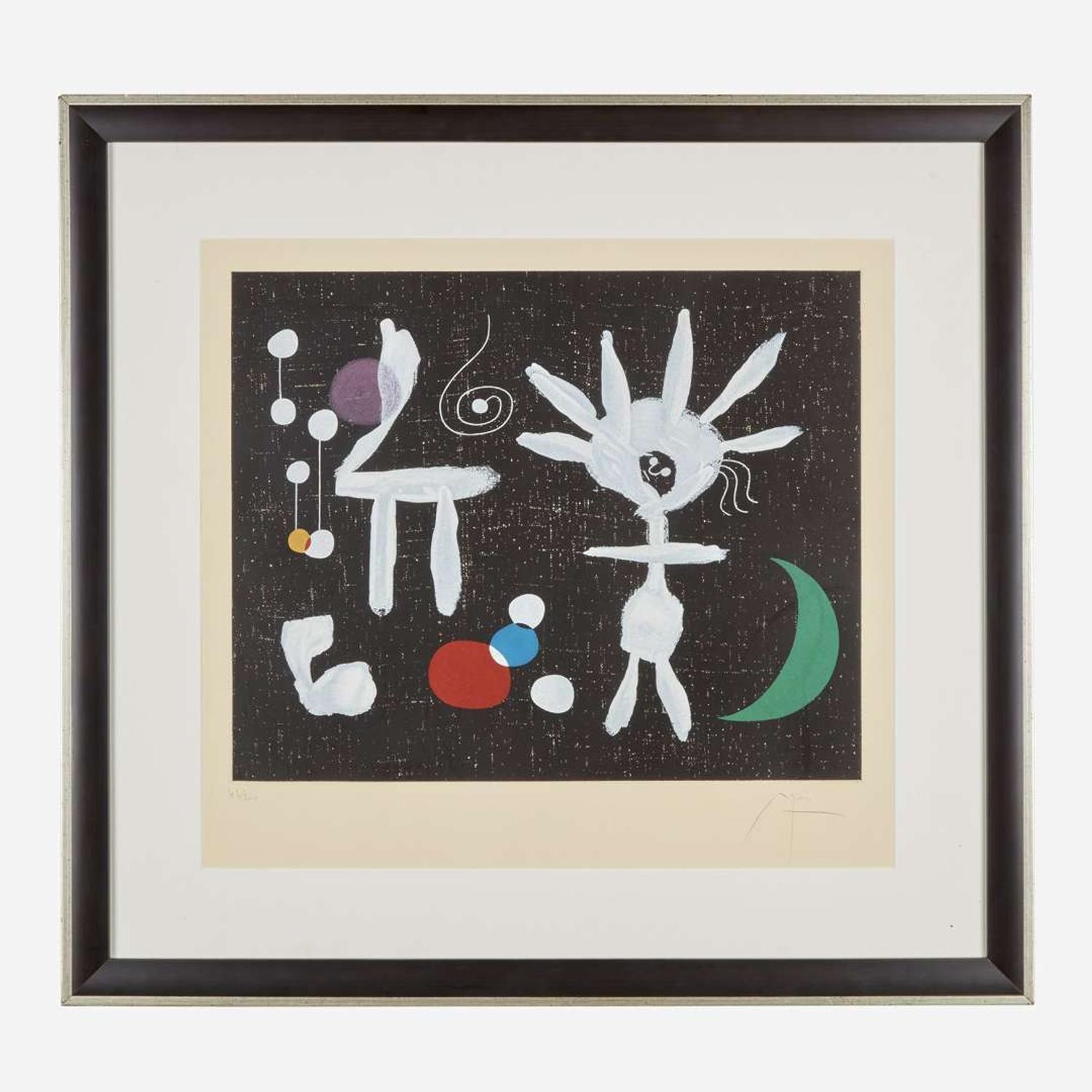 After Joan Miró (Spanish, 1893-1983) Rose Matinale au clair de la Lune