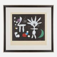 After Joan Miró (Spanish, 1893-1983) Rose Matinale au clair de la Lune