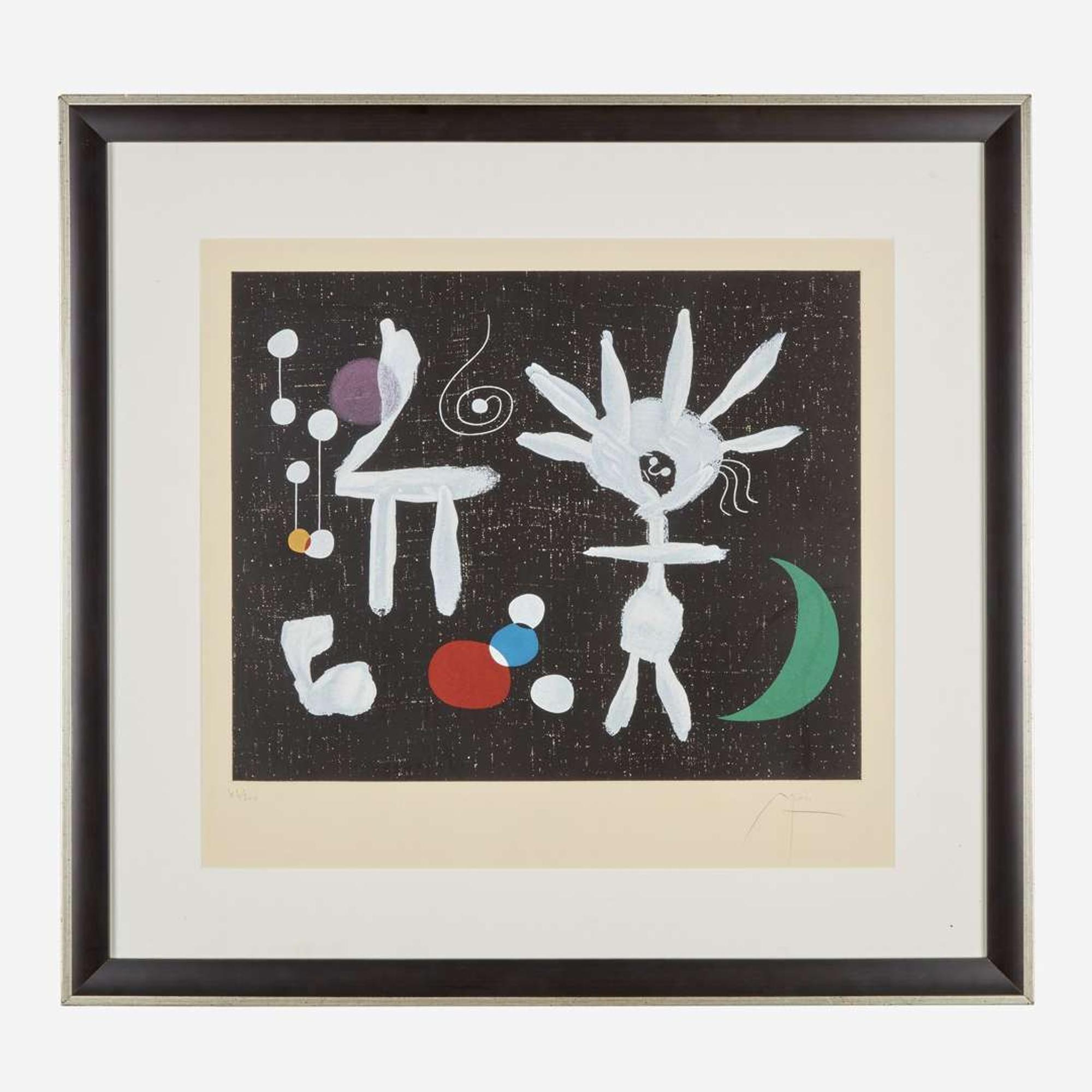 After Joan Miró (Spanish, 1893-1983) Rose Matinale au clair de la Lune