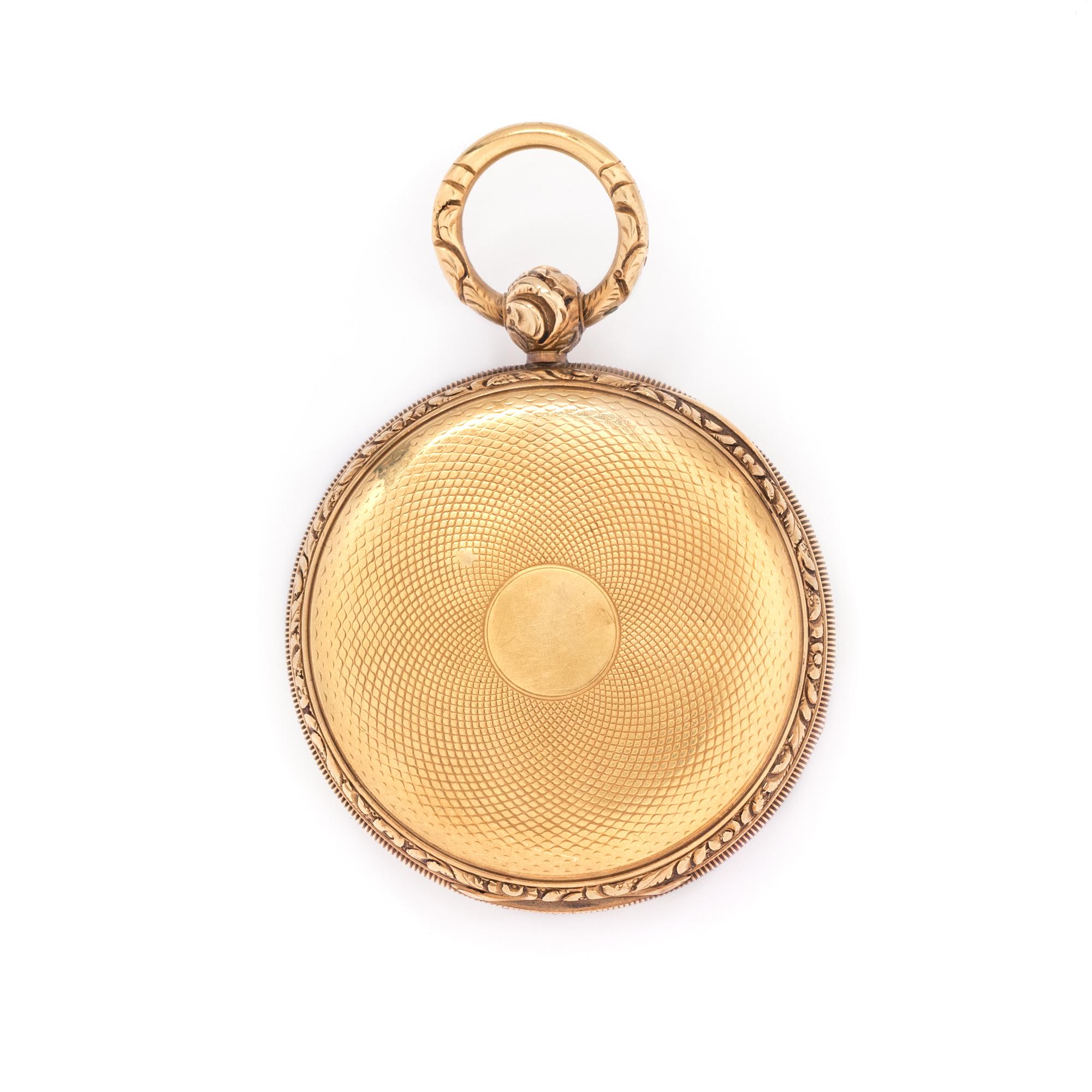 18K YELLOW GOLD POCKET WATCH