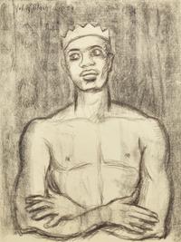 Julius Bloch (American, 1888-1966) — Study for Clown King , 1959