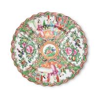 An Assorted Group of Chinese Export Porcelain Rose Medallion and Rose Mandarin Tablewares