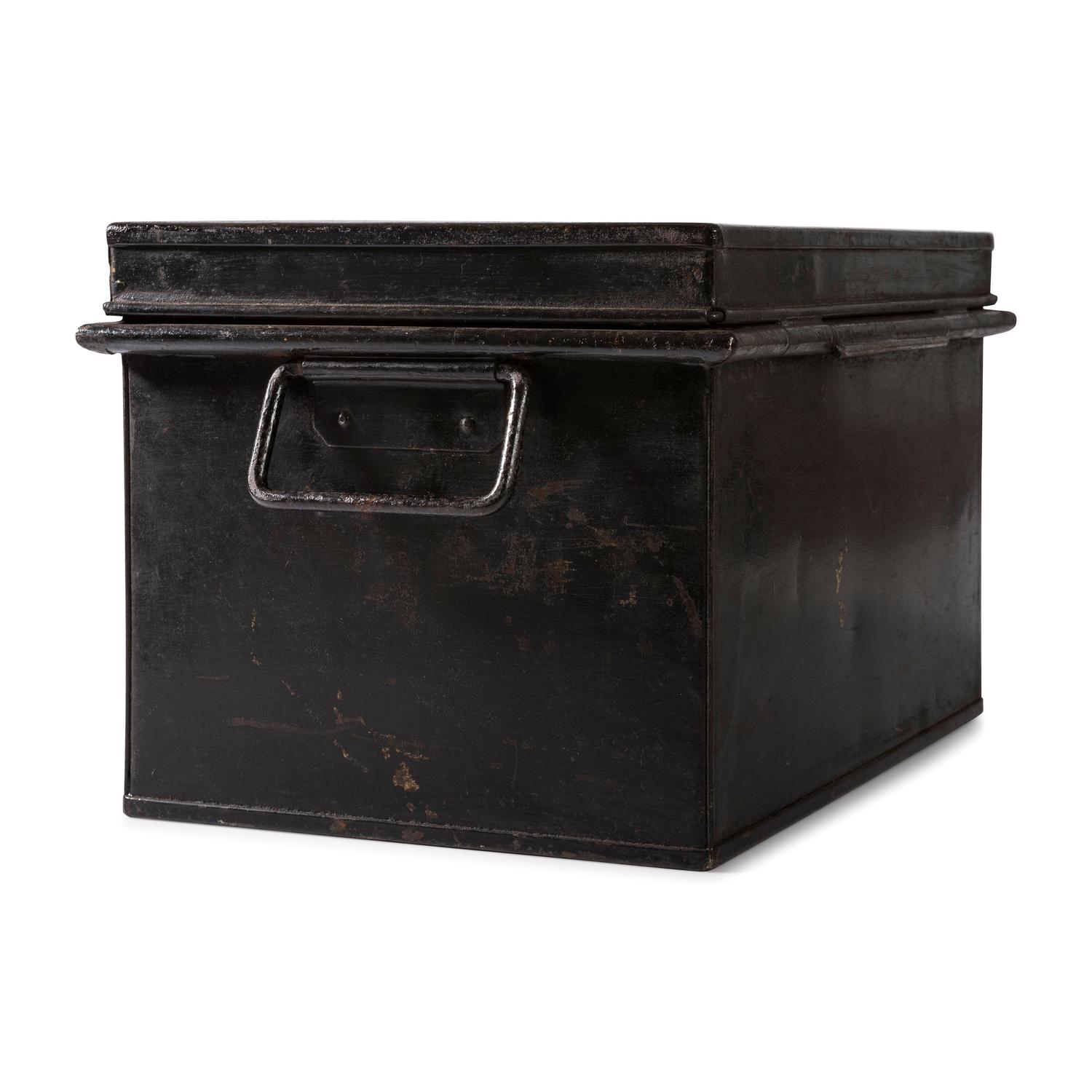A Painted Tin Cannabis Storage Box