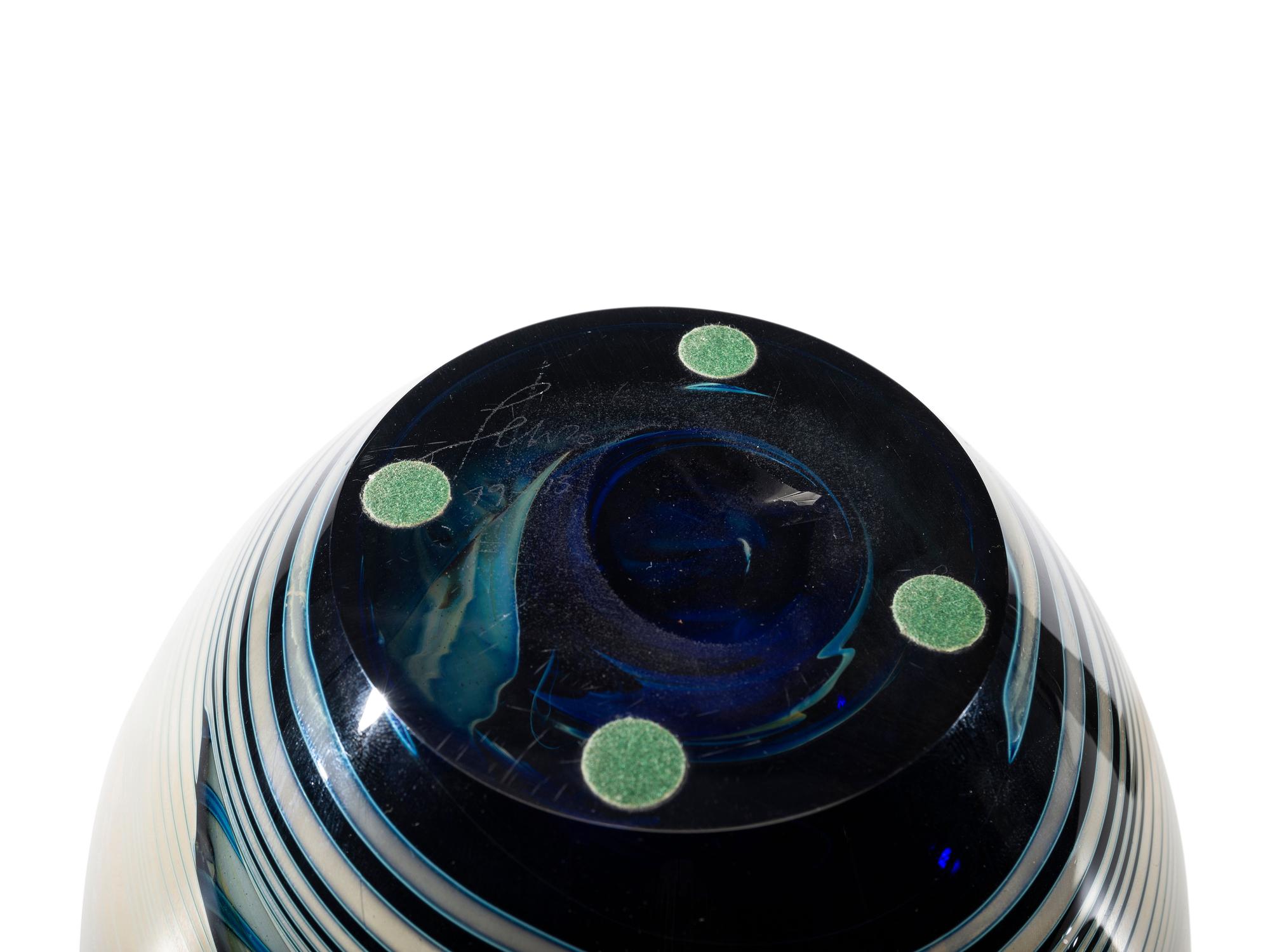 Three Art Glass Vessels