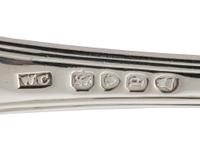 A Georgian and Victorian Silver Flatware Service