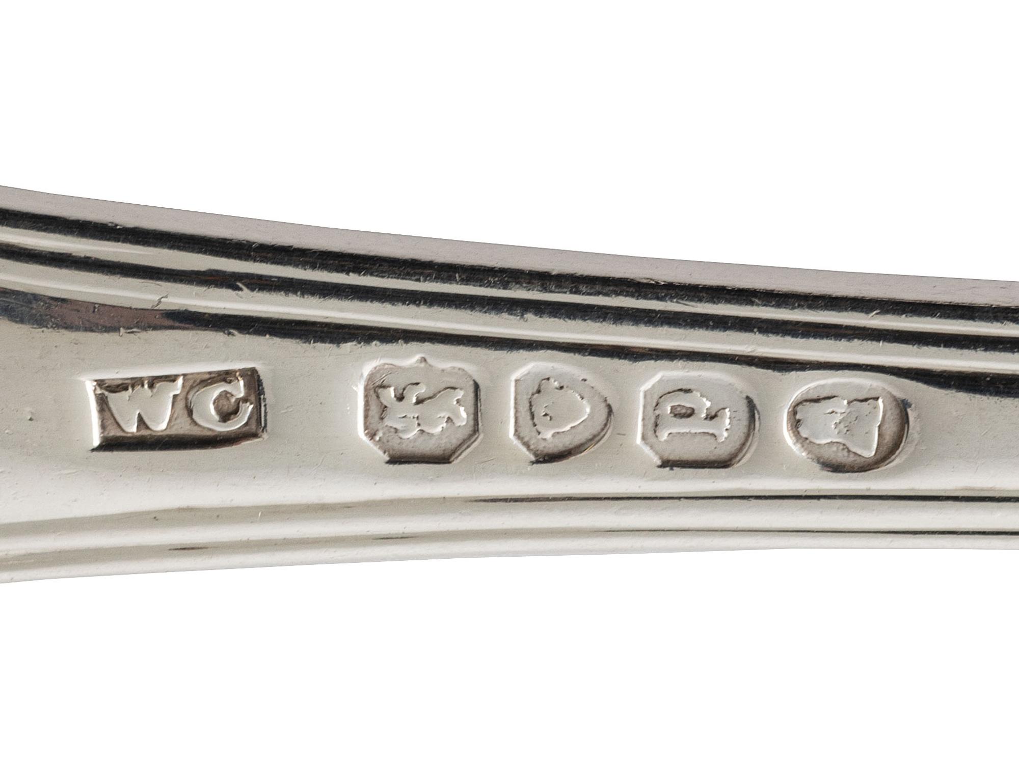A Georgian and Victorian Silver Flatware Service