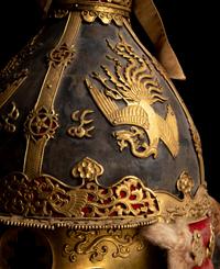 A Set of Korean Joseon Dynasty Studded Armor and Helmet