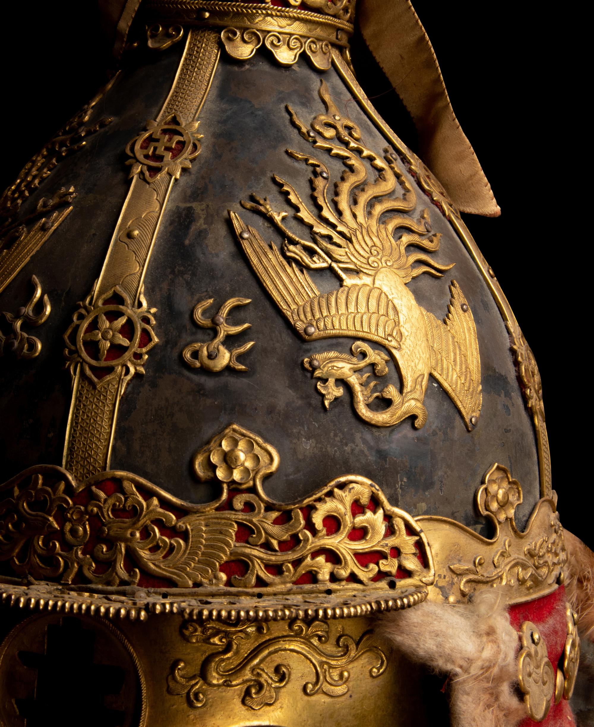 A Set of Korean Joseon Dynasty Studded Armor and Helmet