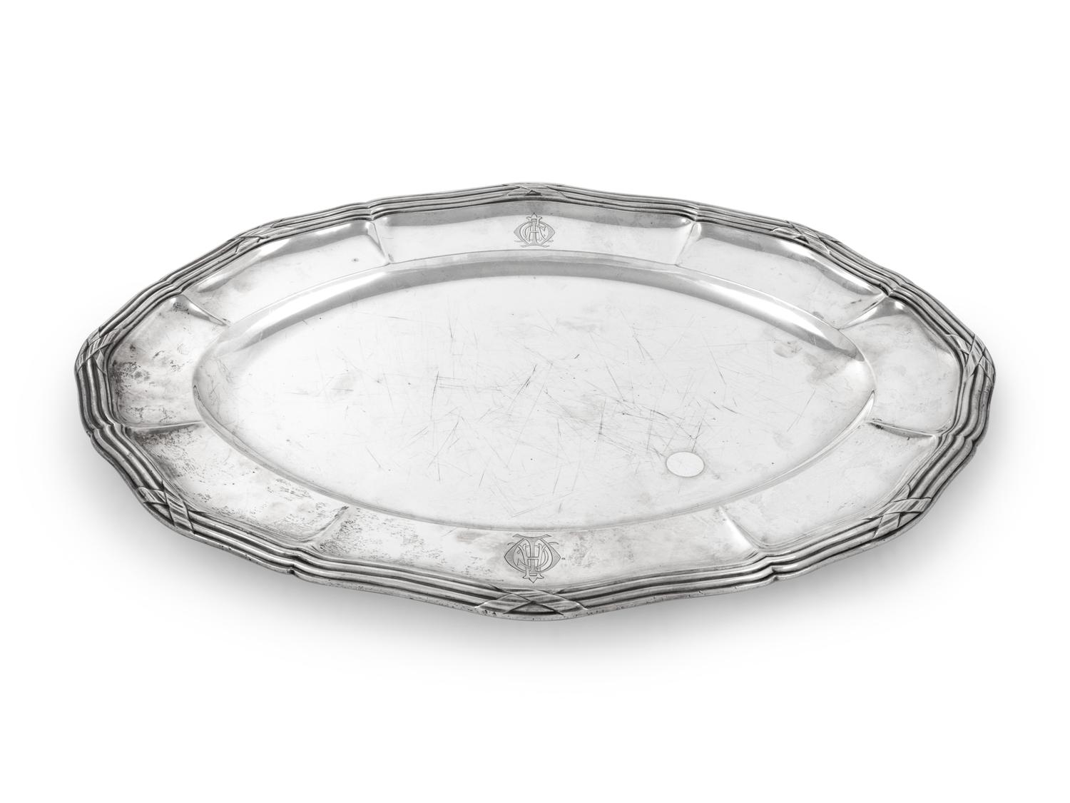 A Continental Silver Tray