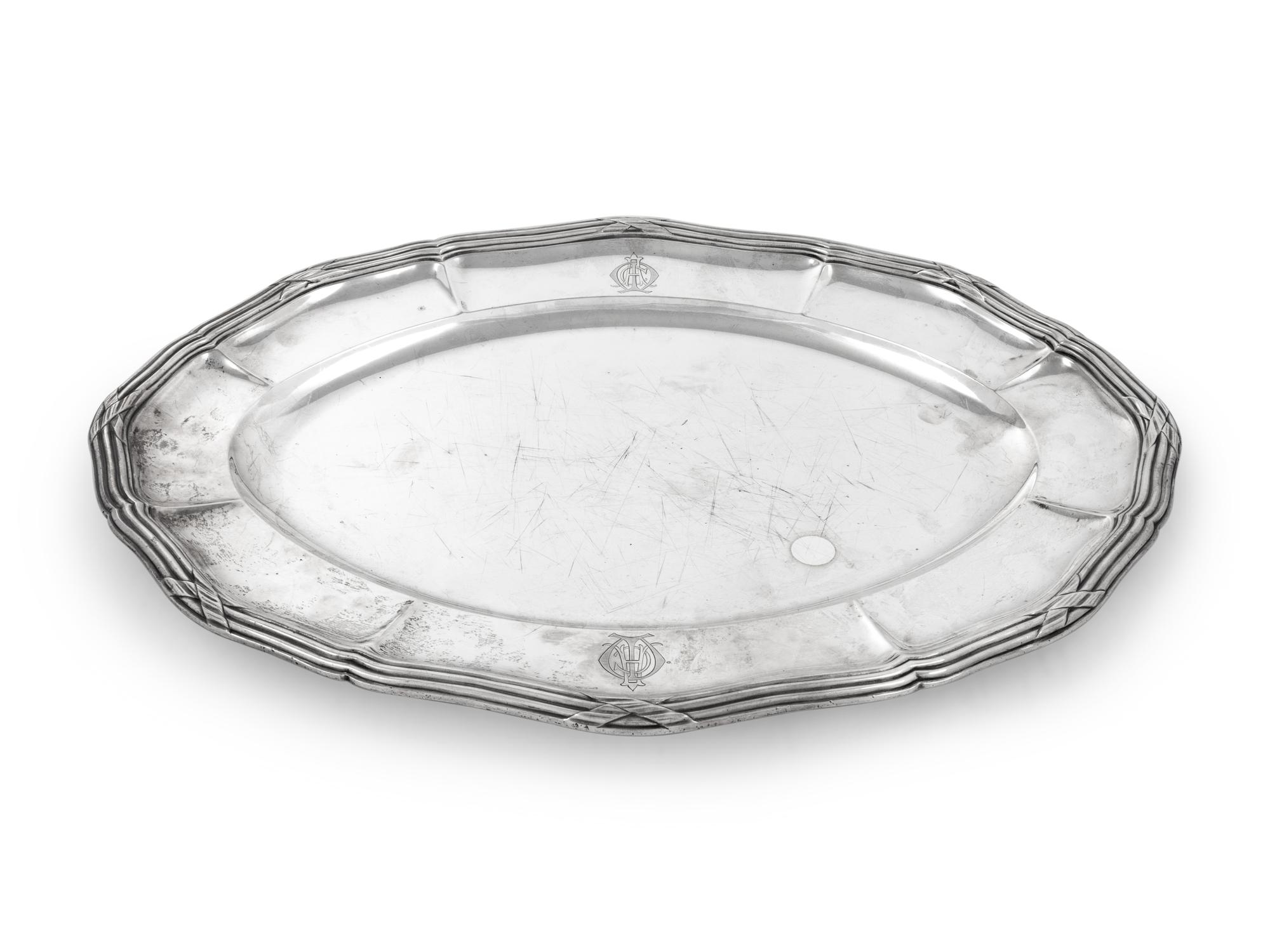 A Continental Silver Tray
