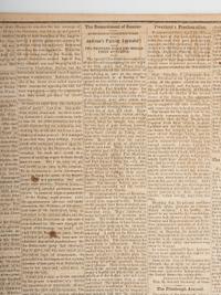 [CIVIL WAR]. 4 war-date newspapers, incl. capture of Fort Sumter and Lee's surrender at Appomattox.