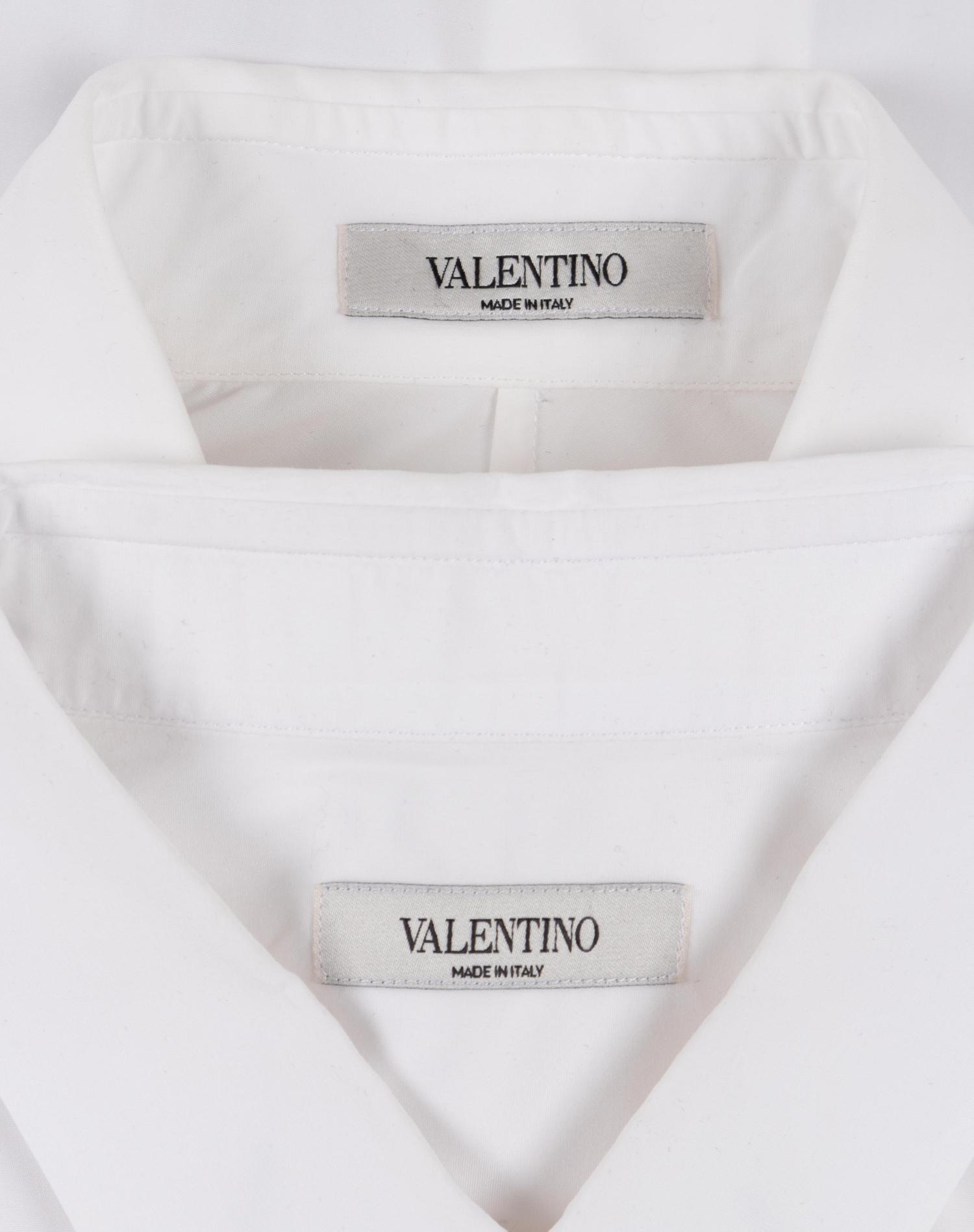 Four Men's Designer Shirts; Two Margiela, Two Valentino, c.2017 — BNY 104, 125, 110, 117