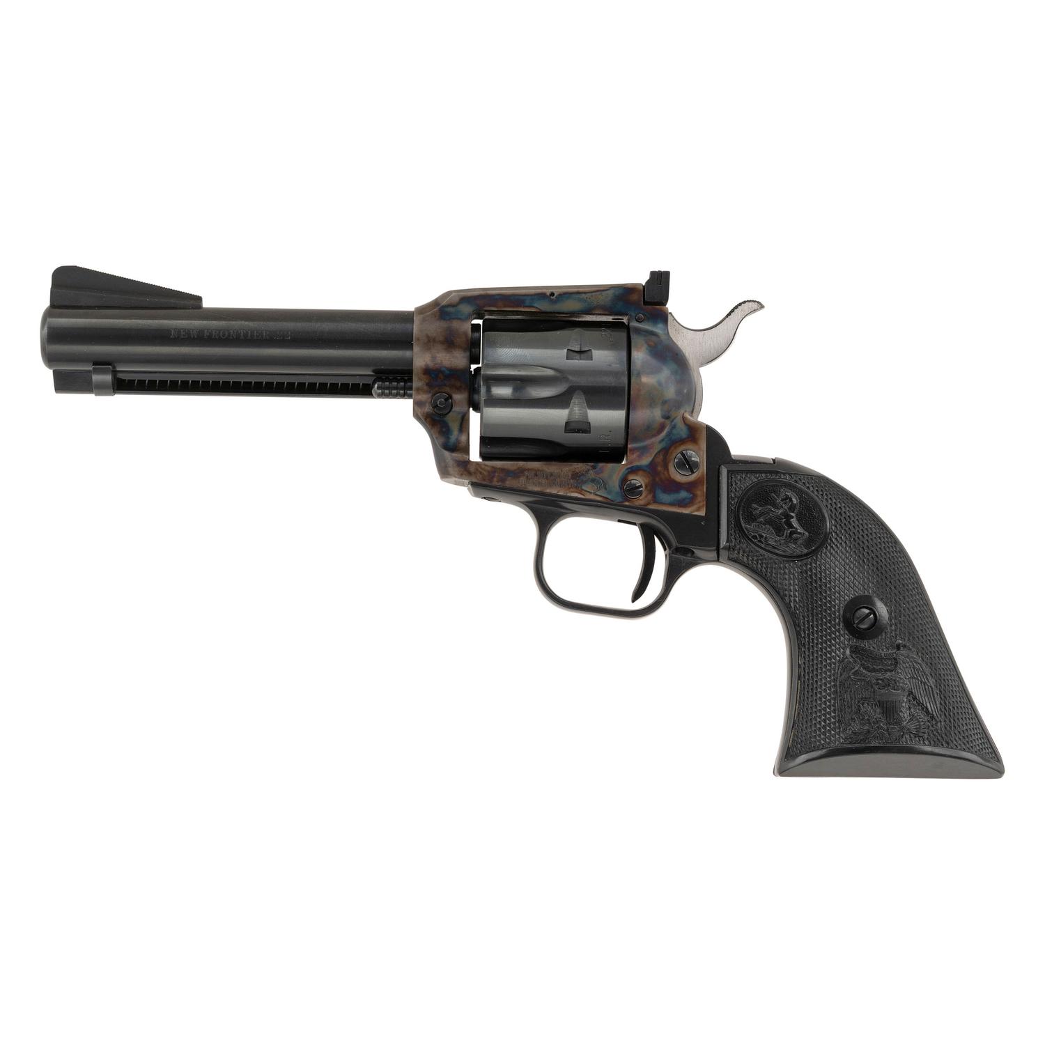 **Colt Dual Cylinder Blued 4.4" New Frontier .22 Revolver in Original Box with Extra Grips