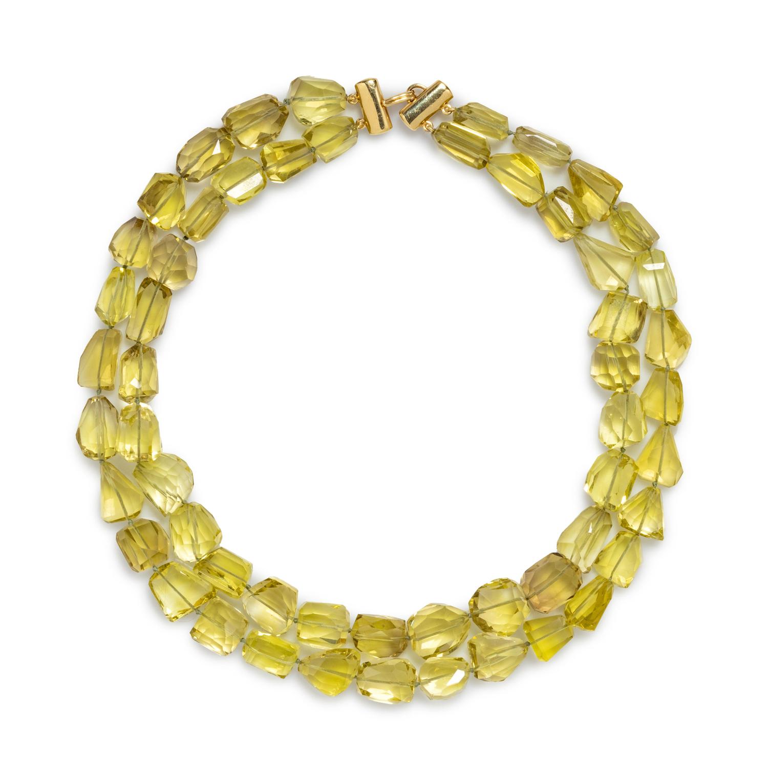Tiffany & Co., Quartz Bead Double Strand Necklace