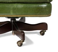 A Green Leather Office Chair — HANCOCK AND MOORE, 20TH CENTURY