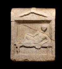 A Roman Marble Stele with Greek Inscription