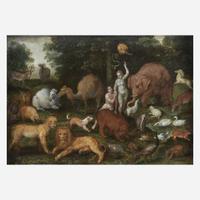 Attributed to Cornelisz Molenaer (Flemish, 1540–1589) Adam and Eve in the Garden of Eden