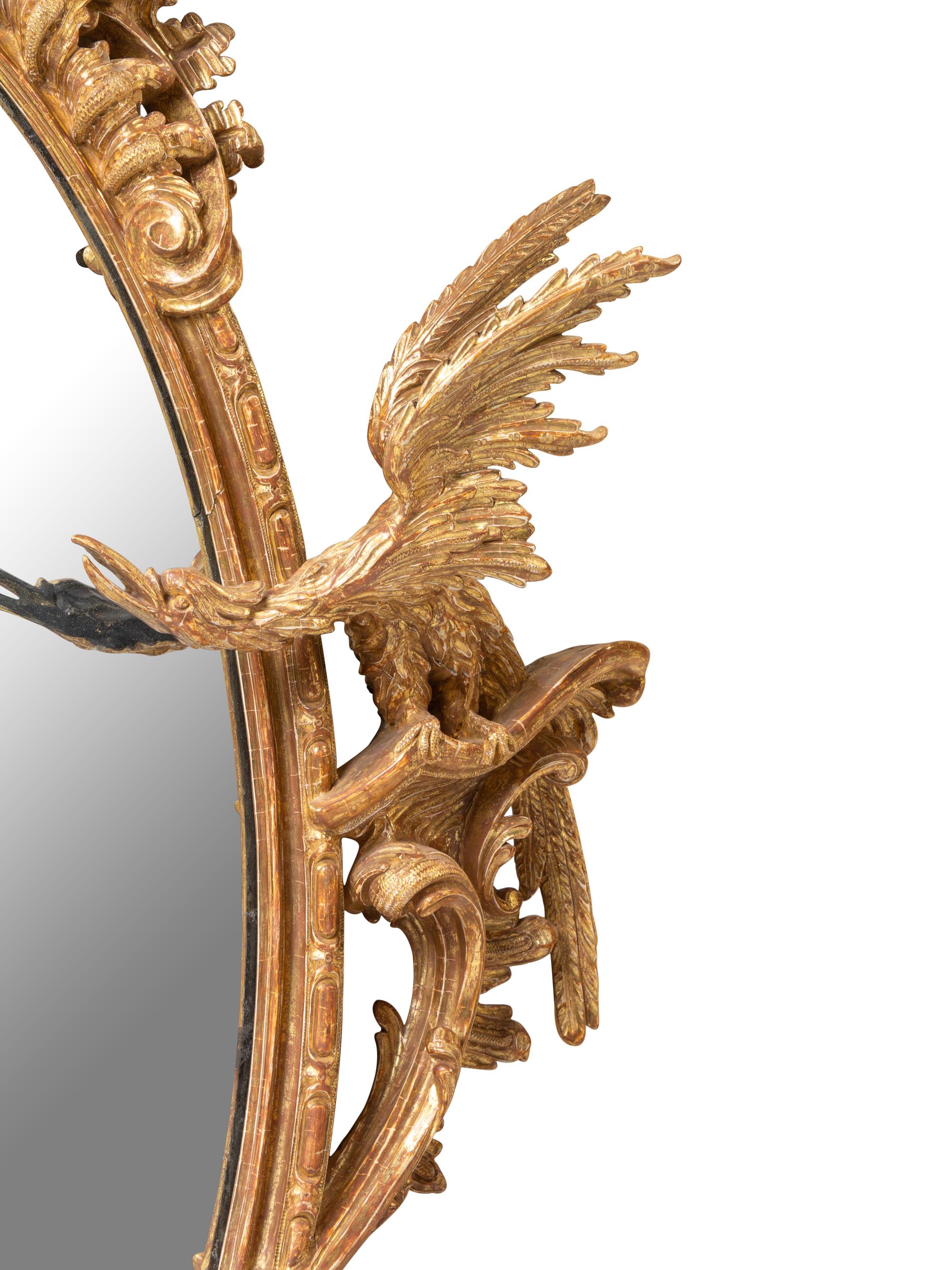 A Pair of George II Giltwood Mirrors
