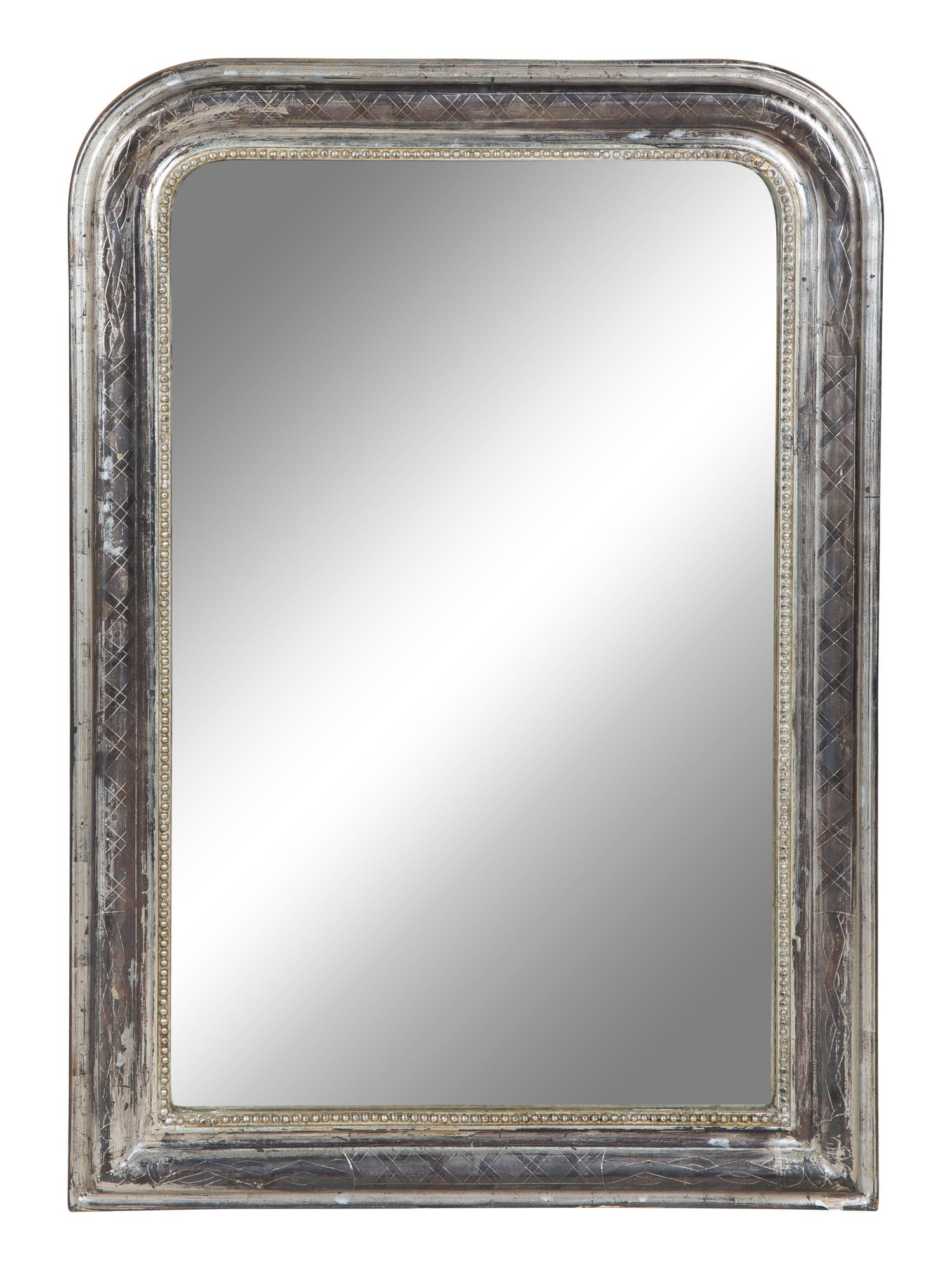A Silvered-Wood Domed Mirror — EARLY 20TH CENTURY