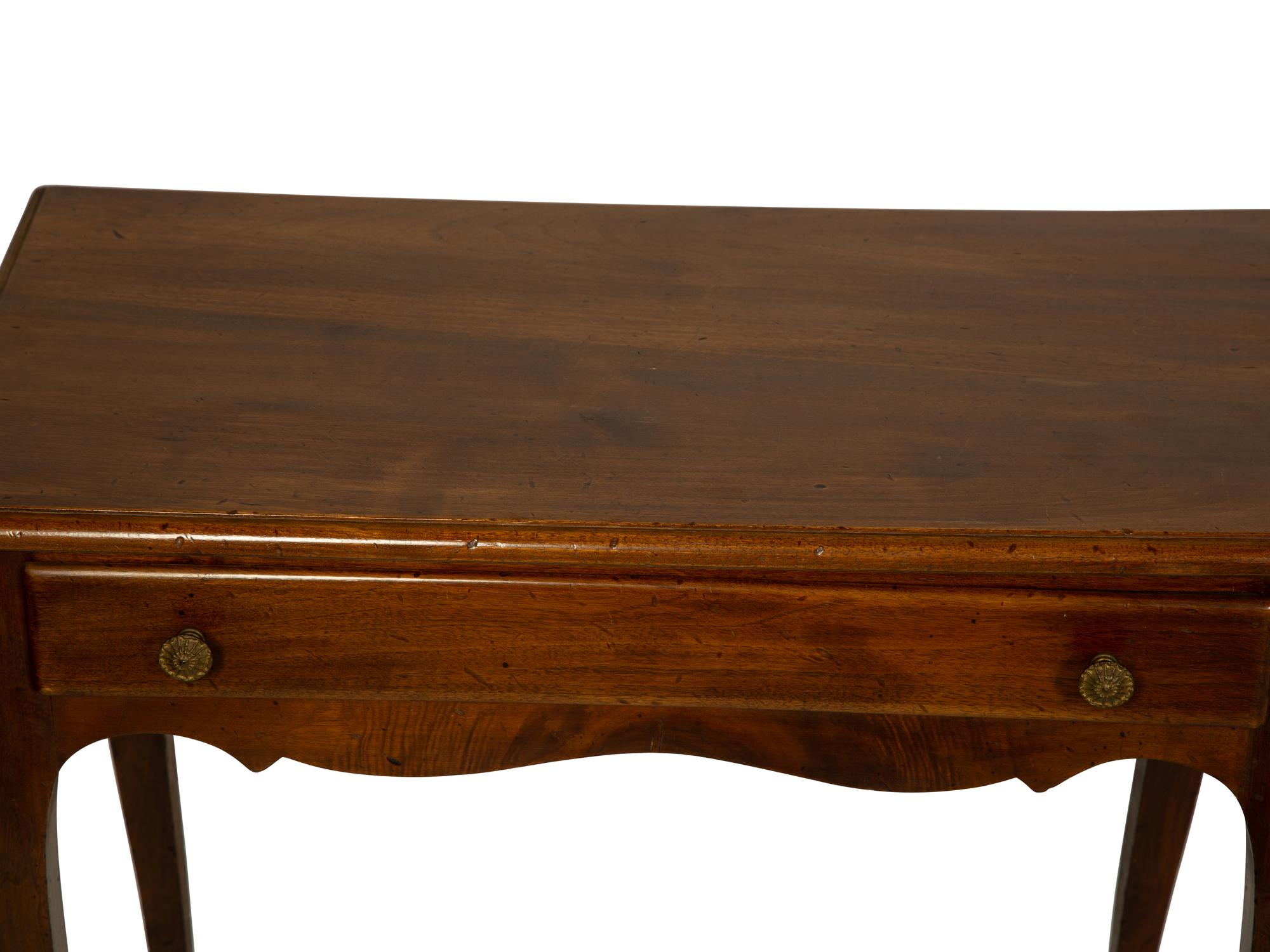 A Louis XV Style Provincial Side Table and a French Provincial Style Side Table