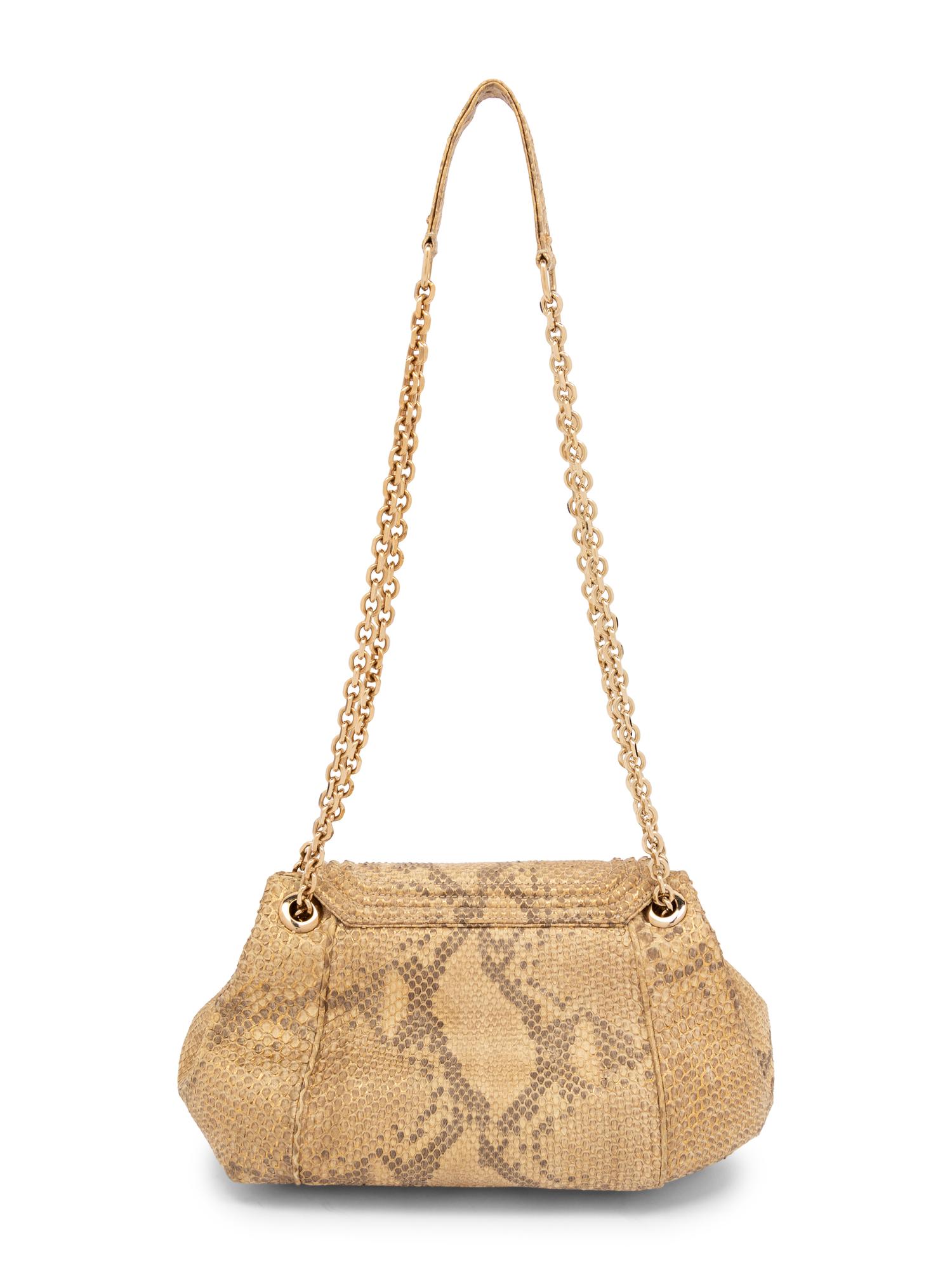 Judith Leiber Python Shoulder Bag