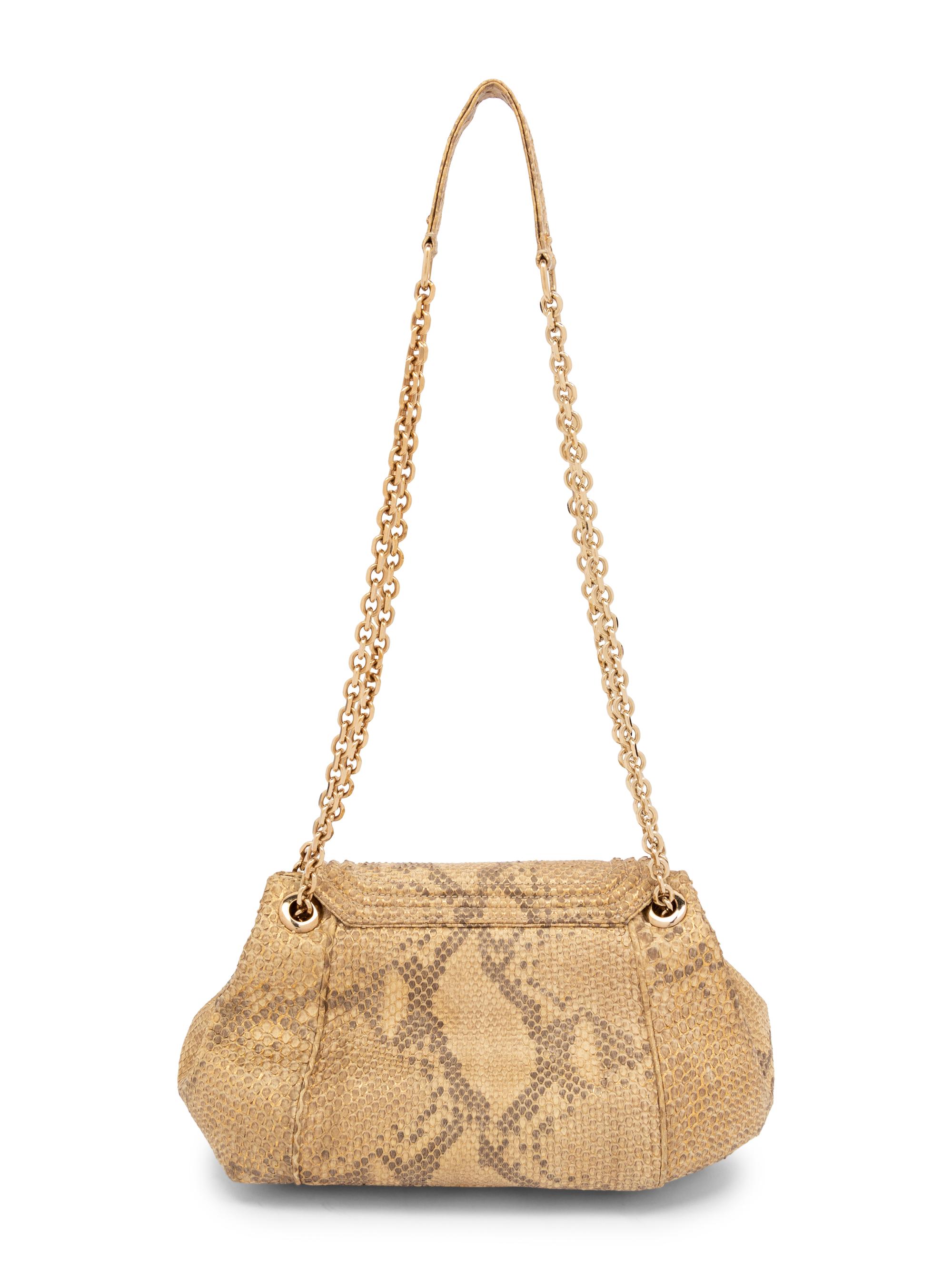 Judith Leiber Python Shoulder Bag