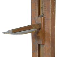 A Wood and Iron Stadiometer 19.5" W x 16" D x 90.5" H — Germany, Circa 1900