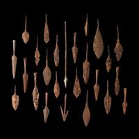 25 Roman Iron Arrowheads