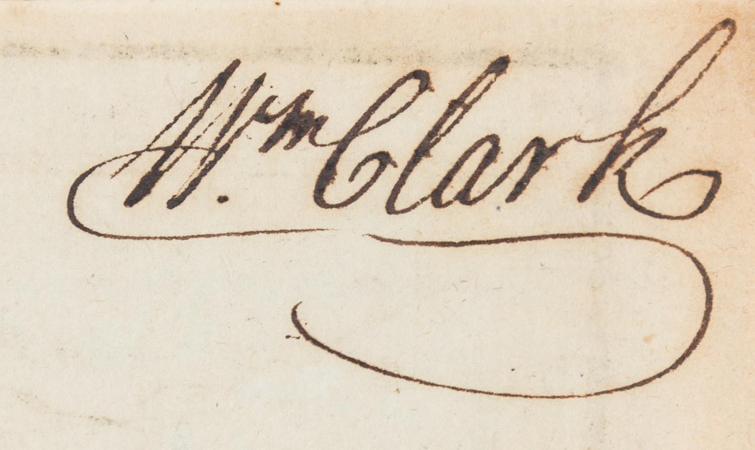 [CLARK, William (1770-1838), his copy]. SCOTT, Joseph. The United States Gazetteer. Philadelphia, 1795. SIGNED BY CLARK.