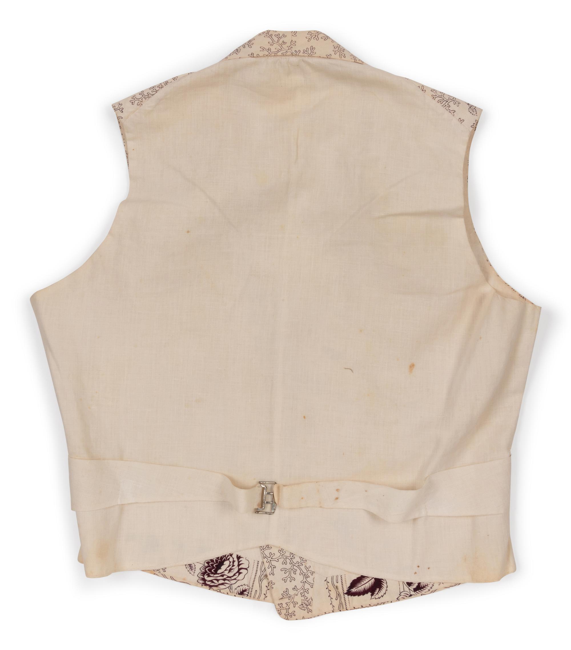 Three Men's 19th Century Waistcoats/Vests, 1840-1860