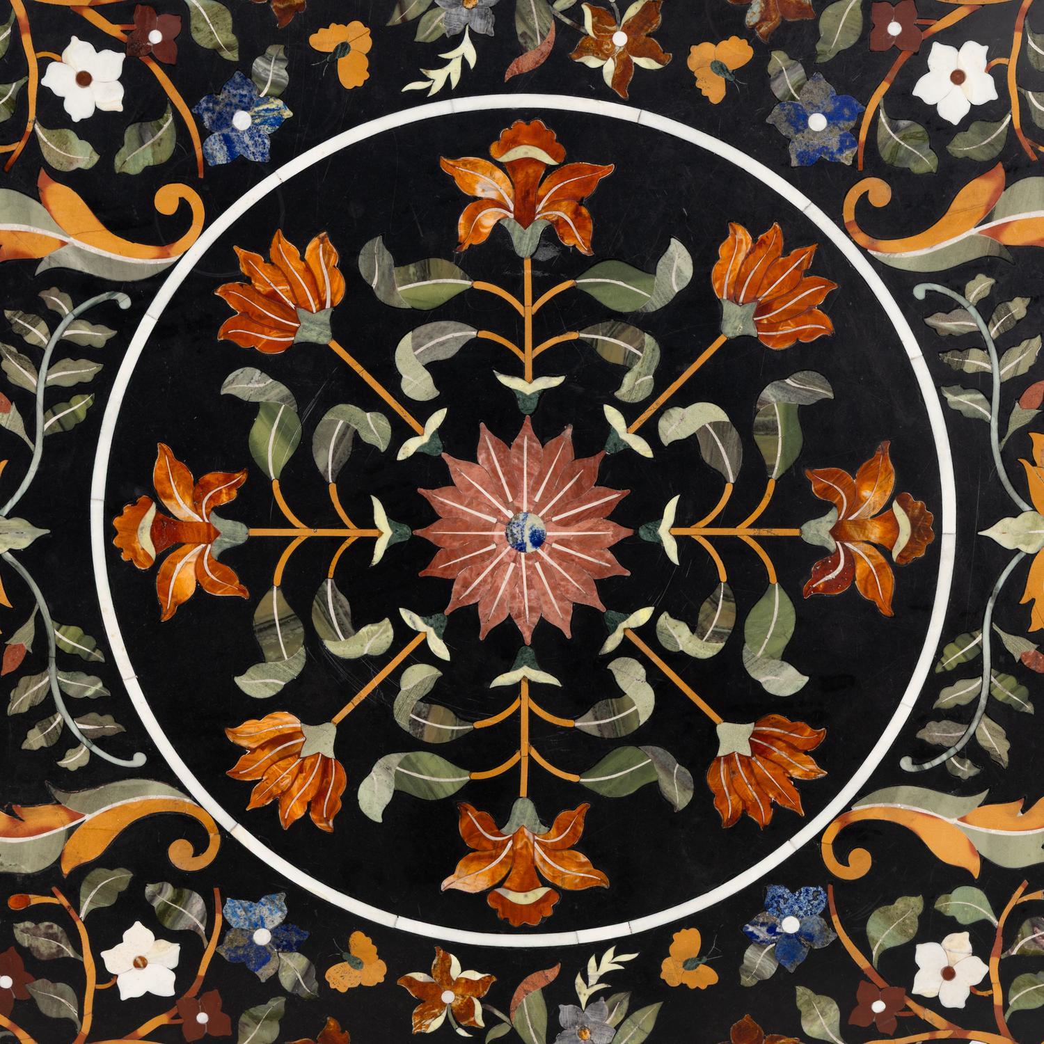 An Italian Baroque Style Pietra Dura Table Top
