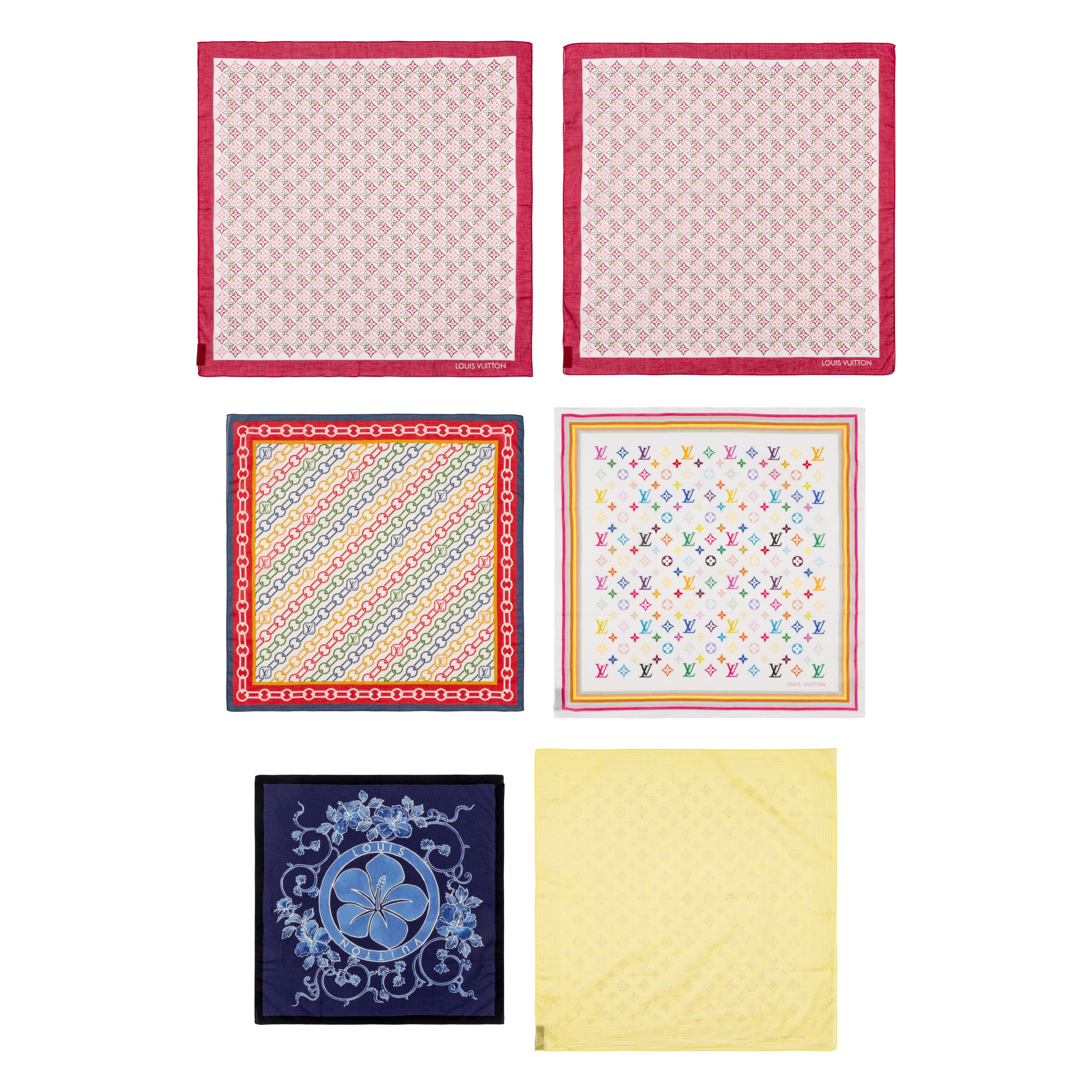 Louis Vuitton, Seven Silk & Cotton Scarves