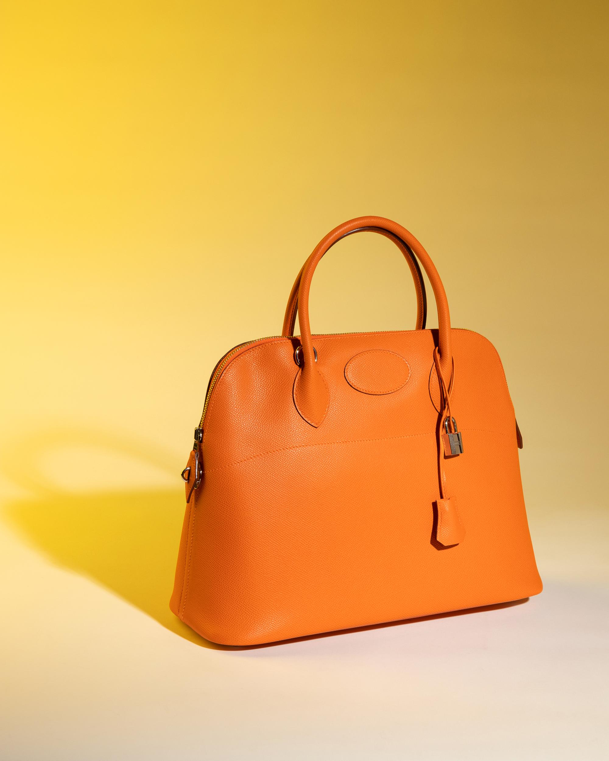 Hermès Orange Leather Bolide Bag 37cm, 2007
