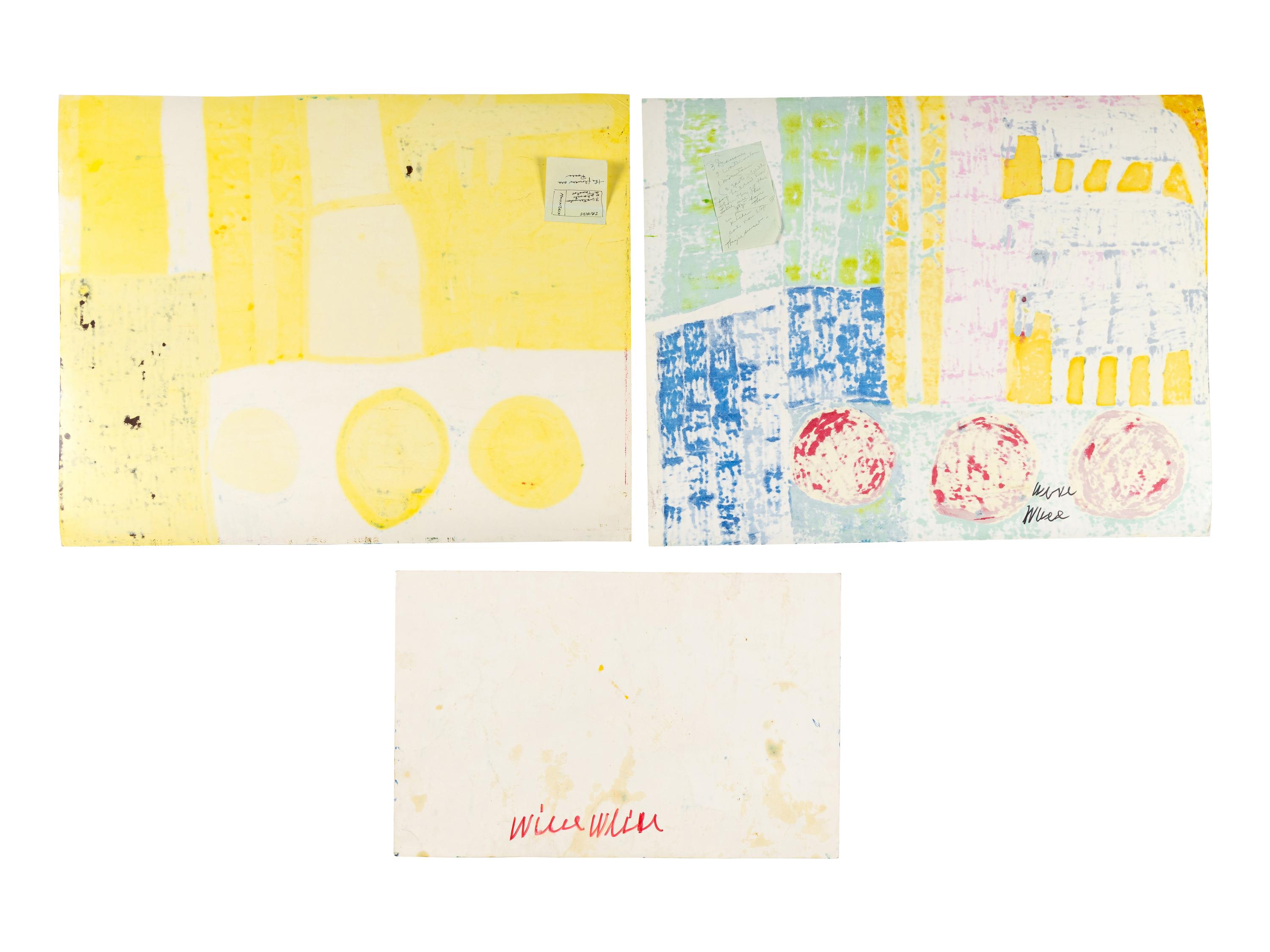 Untitled (Prehistoric Animals), Untitled (Prehistoric Animals), Untitled (Prehistoric Animals) and Untitled (Prehistoric Animals (four works)
