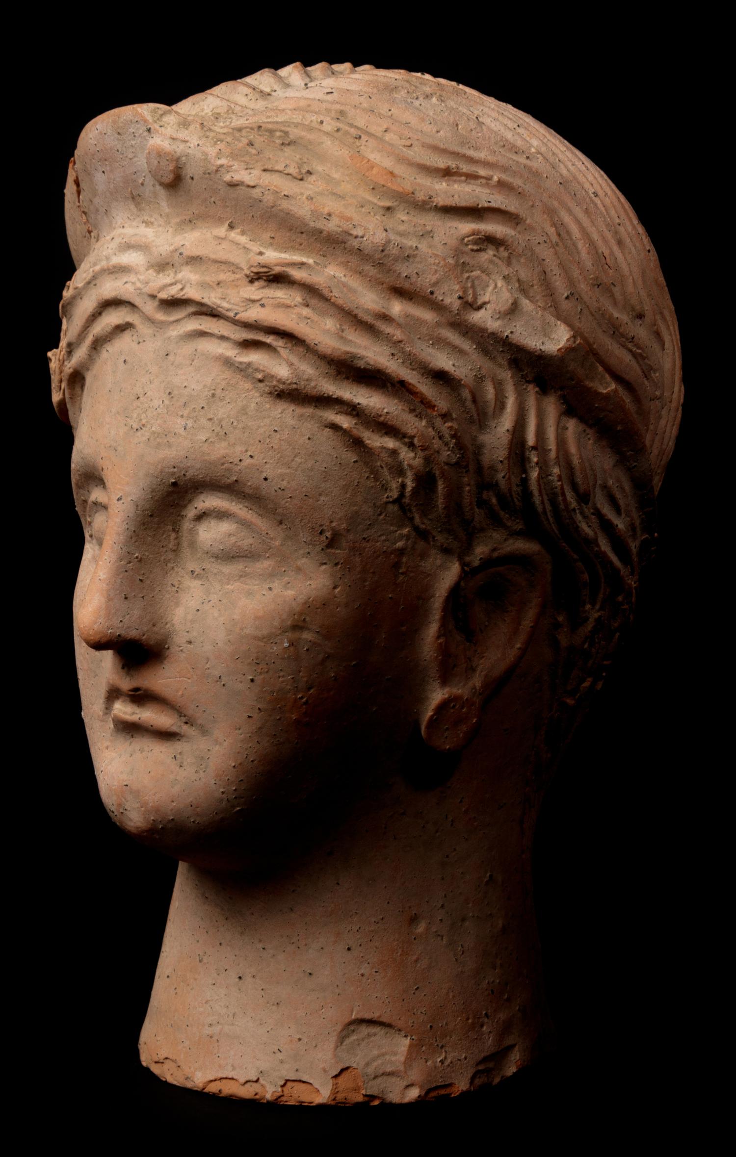 A Roman Terracotta Votive Head