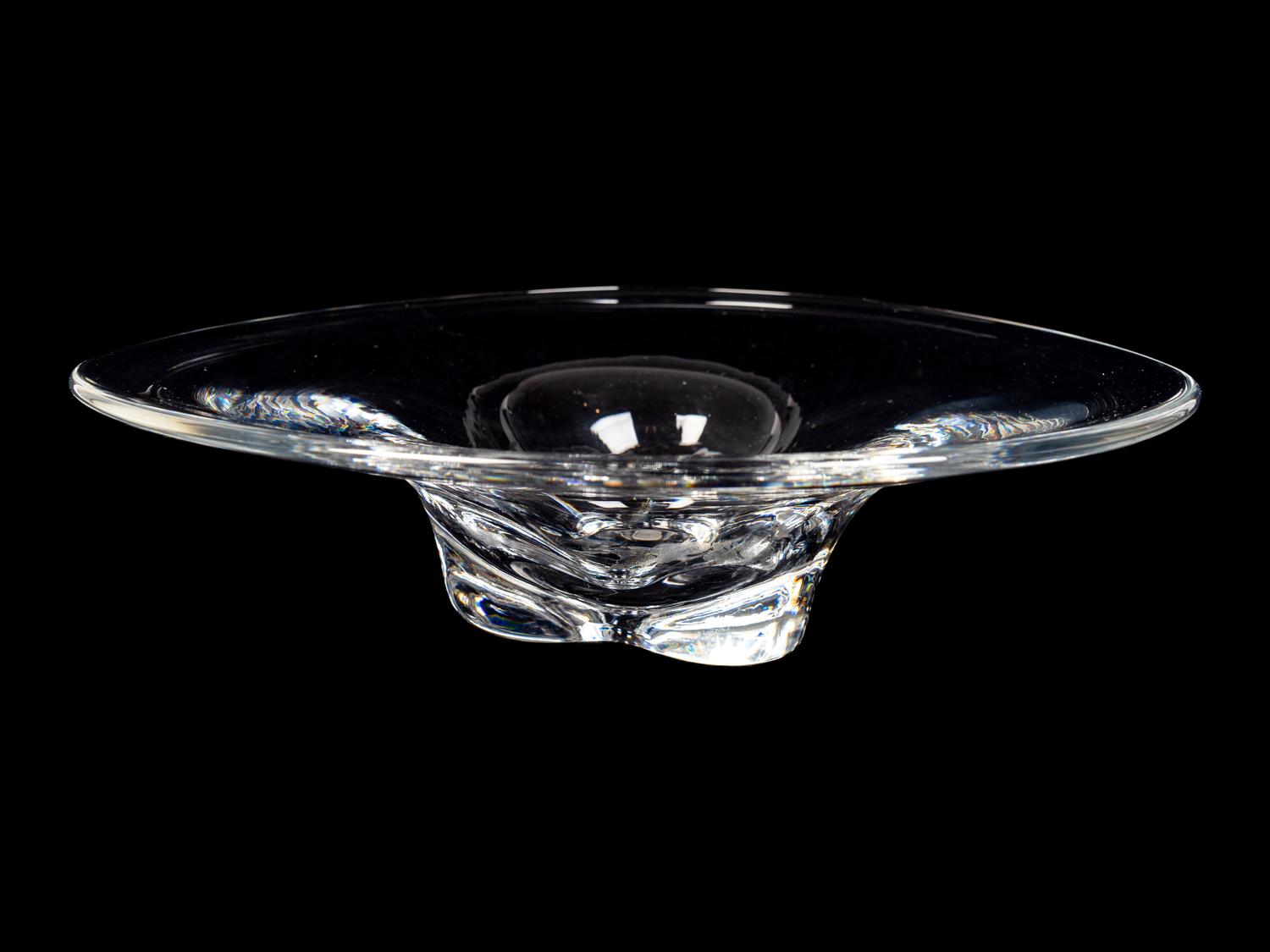 An Orrefors Glass Centerbowl