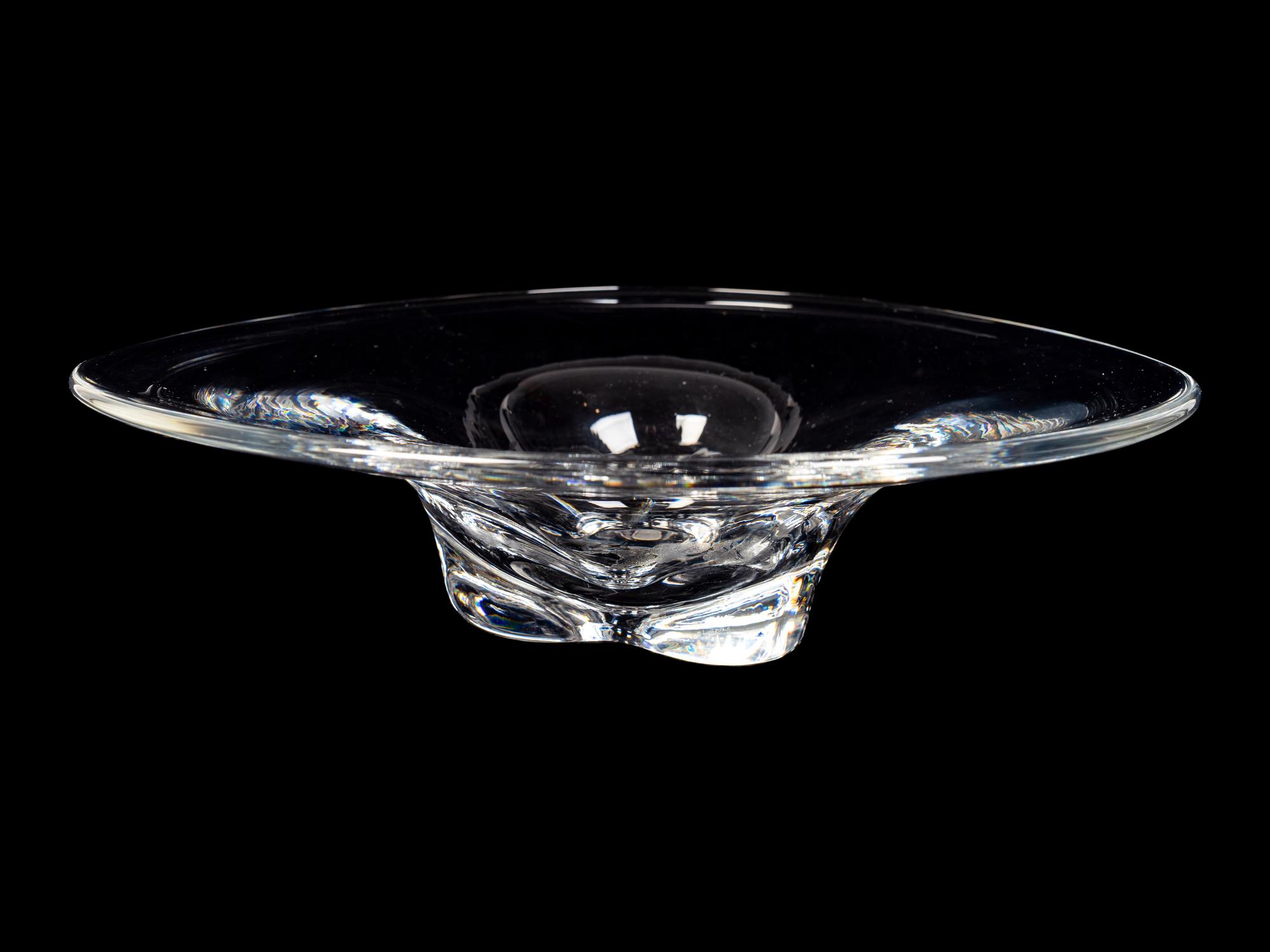 An Orrefors Glass Centerbowl