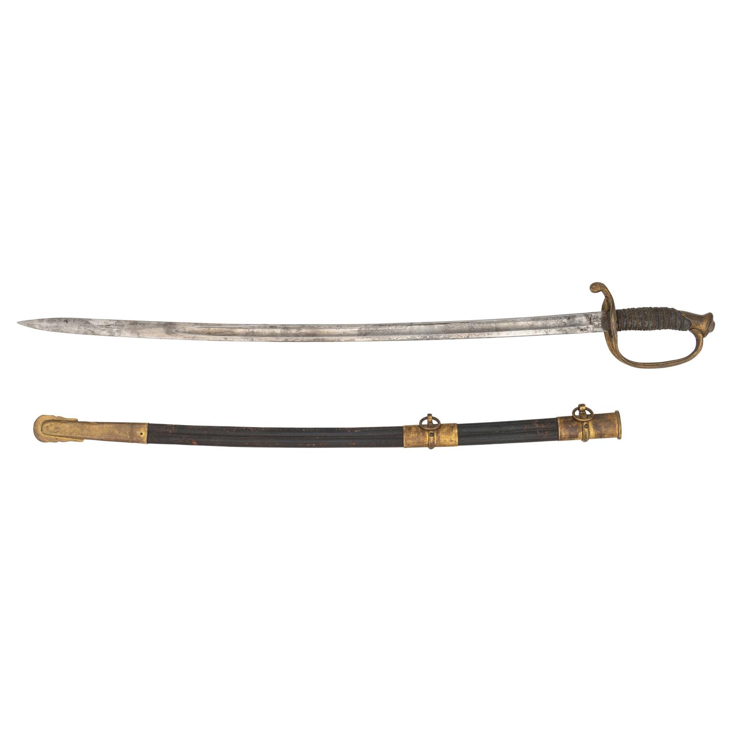 Imported Foot Officer's Sword Presented to Maj. (Col.) James A. Lane - 102nd New York Infantry - WIA at Gettysburg.