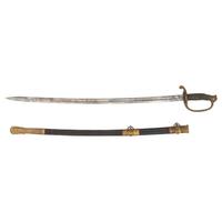 Imported Foot Officer's Sword Presented to Maj. (Col.) James A. Lane - 102nd New York Infantry - WIA at Gettysburg.