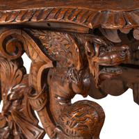 A Pair of Italian Carved Walnut Sgabello Stools