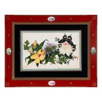 A Set of Twelve Chinese Export Watercolor and Pith Botanical Paintings