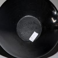 Maria Martinez (San Ildefonso, 1887-1980) — Blackware Pottery Vase, with Gunmetal Finish 1956-1959