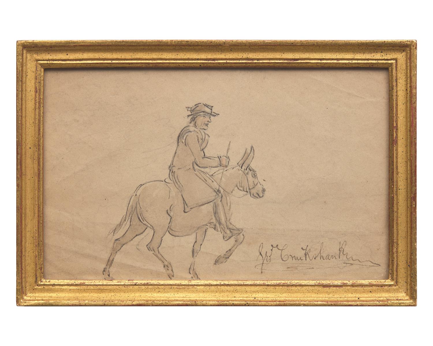 [Literature] Cruikshank, George. Group of 3 Drawings