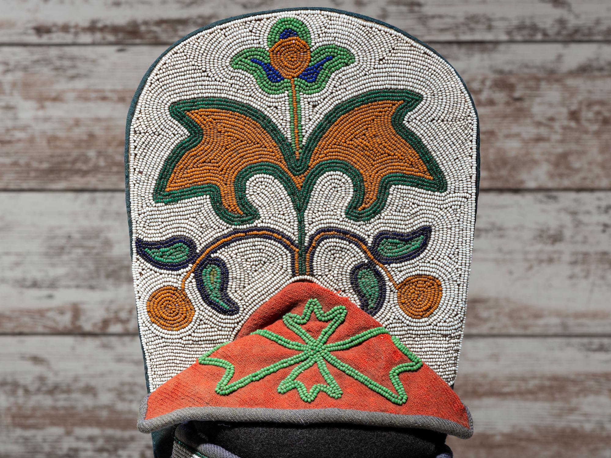 Plateau Cradleboard, with Curvilinear Beadwork