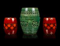 Three Chinese Garden Stools