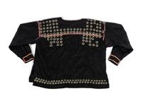 Ho-chunk Ribbon Shirt, with German Silver