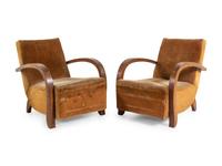 A Pair of Art Deco Club Chairs